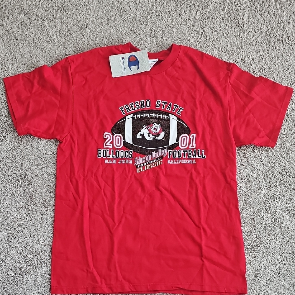 Champion Red Fresno State Bulldogs Graphic Tee